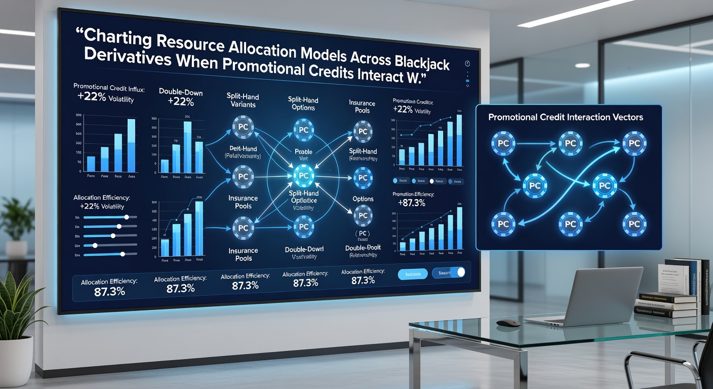 Diagramm zur Interaktion von Promotional Credits und Payout Thresholds in Blackjack-Modellen