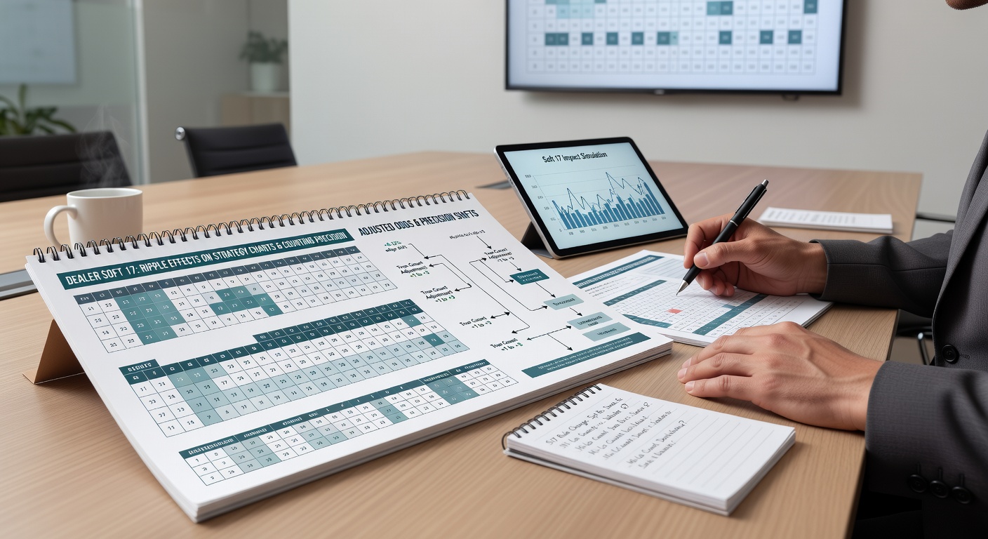 Vergleichstabelle von Card-Counting-Indizes für H17 versus S17, mit Fokus auf kritische Entscheidungspunkte