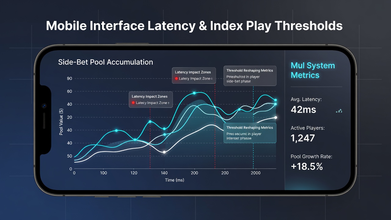 Grafische Auswertung von Latenzmessungen und Index-Play-Abweichungen in mobilen Multi-Varianten-Sessions